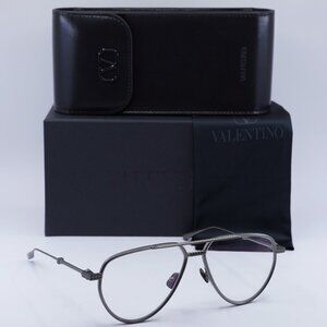 Valentino V-STUD-II VLX-133B Aviator Eyeglasses 59mm - Black Rhodium